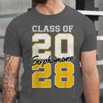 Sophomore 2028 Class Of 2028 Graduation 2028 10th Grade Unisex Jersey T-Shirt