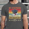 My Stepmom Mastered It Master's Degree Graduation Vintage Unisex Jersey T-Shirt