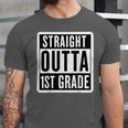 Straight Outta 1st Grade First Graduate Graduation Student Unisex Jersey T-Shirt