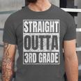 Straight Outta 3rd Grade Graduation Class 2025 Third Grade Unisex Jersey T-Shirt