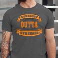 Straight Outta 5th Grade Shirt Fifth Graduation Boys Girls Unisex Jersey T-Shirt