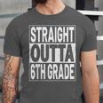 Straight Outta 6th Grade Graduation Sixth Grade Graduate Unisex Jersey T-Shirt