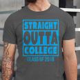 Straight Outta College Class Of 2018 Graduation Shirt Unisex Jersey T-Shirt