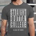 Straight Outta College s Graduation Unisex Jersey T-Shirt