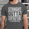 Straight Outta Cosmetology School Class Of 2025 Graduation Unisex Jersey T-Shirt