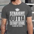 Straight Outta Culinary School Graduation Idea Class Of 2025 Unisex Jersey T-Shirt