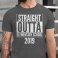 Straight Outta Elementary School 2019 Graduation Fun Unisex Jersey T-Shirt