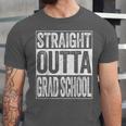 Straight Outta Grad School Shirt Boy Girl Graduation Unisex Jersey T-Shirt