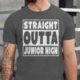 Straight Outta Junior High 8th Grade Graduation Unisex Jersey T-Shirt