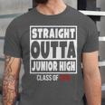 Straight Outta Junior High Class Of 2018 Graduation Shirt Unisex Jersey T-Shirt