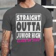 Straight Outta Junior High School Graduation Unisex Jersey T-Shirt