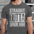 Straight Outta Junior High Shirt Graduation Idea Unisex Jersey T-Shirt