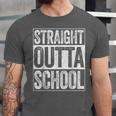 Straight Outta School Shirt Boy Girl Graduation Unisex Jersey T-Shirt