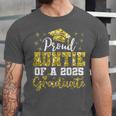 Super Proud Auntie Of 2025 Graduate Senior Graduation Family Unisex Jersey T-Shirt