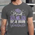 Super Proud Dad Of 2026 Graduate Senior Graduation Family Unisex Jersey T-Shirt
