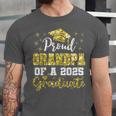Super Proud Grandpa Of 2025 Graduate Graduation Family Unisex Jersey T-Shirt