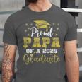 Super Proud Papa Of 2025 Graduate Senior Graduation Family Unisex Jersey T-Shirt