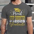 Super Proud Step Daughter Of 2025 Graduate Graduation Family Unisex Jersey T-Shirt