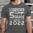 I Survived 5th Grade Class Of 2022 Graduation Student Unisex Jersey T-Shirt