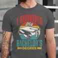 I Survived My Bachelor's Degree Party Bachelor Graduation Unisex Jersey T-Shirt