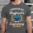 I Survived My Boyfriend's Engineering Degree Graduation Unisex Jersey T-Shirt