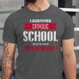 I Survived Catholic School Shirt Catholic Graduation Unisex Jersey T-Shirt