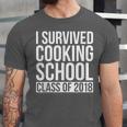 I Survived Cooking School Class Of 2018 Graduation Unisex Jersey T-Shirt