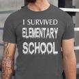 I Survived Elementary School Graduation Shirt T-Shirt Unisex Jersey T-Shirt