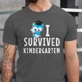 I Survived Kindergarten Graduation Kids Owl Grad Unisex Jersey T-Shirt