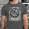 I Survived Lawn Darts Classic Yard Nostalgia Game Fun Unisex Jersey T-Shirt