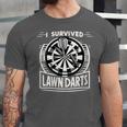 I Survived Lawn Darts Classic Yard Nostalgia Game Fun Unisex Jersey T-Shirt