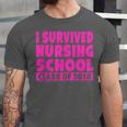 I Survived Nursing School Class Of 2018 Graduation Shirt Unisex Jersey T-Shirt