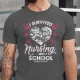 I Survived Nursing School Class Of 2018 Graduation T-Shirt Unisex Jersey T-Shirt