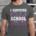 I Survived Nursing School Class Of 2025 New Nurse Graduation Unisex Jersey T-Shirt