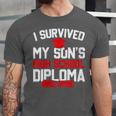 I Survived My Son's High School Diploma Graduation Unisex Jersey T-Shirt