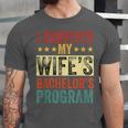 i Survived My Wife Bachelor's Degree Wife Graduation Unisex Jersey T-Shirt