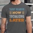 Tarot Reading Now Minimal Socializing Introvert Vintage Unisex Jersey T-Shirt Tarot Reading Now Minimal Socializing Introvert Vintage Unisex Jersey T-Shirt