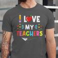 Teens Graduation I Heart My Teacher I Love My Teachers Unisex Jersey T-Shirt