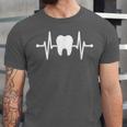 Tooth Heartbeat Dentist Graduation Party Dental Heartbeat Unisex Jersey T-Shirt