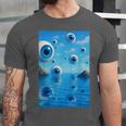 Trippy Weirdcore Frutiger Aero Surreal Eyeballs Y2K Unisex Jersey T-Shirt
