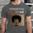 Unapologetically MSW-Ish Student Graduation Afro Unisex Jersey T-Shirt
