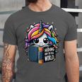 Unicorn Reading Book Reader Introvert Book Lover Humor Unisex Jersey T-Shirt
