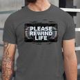 VHS Tape Rewind Glitch 90s Retro Nostalgia Please Rewind Unisex Jersey T-Shirt VHS Tape Rewind Glitch 90s Retro Nostalgia Please Rewind Unisex Jersey T-Shirt