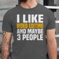 Video Editor Introvert Editing Production Filmmaking Job Unisex Jersey T-Shirt Video Editor Introvert Editing Production Filmmaking Job Unisex Jersey T-Shirt