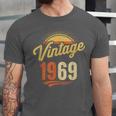 Vintage 1969 Retro Era Badge For Nostalgia Fans Unisex Jersey T-Shirt