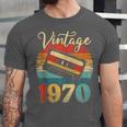 Vintage 1970 Retro Cassette Tape 70s Born Nostalgia Birthday Unisex Jersey T-Shirt