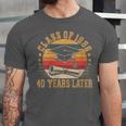 Vintage Class Of 1986 40 Years Later Reunion 40th Graduation Unisex Jersey T-Shirt