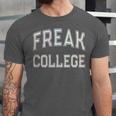 Vintage Sarcastic FREAK COLLEGE Introvert Anti Social Unisex Jersey T-Shirt Vintage Sarcastic FREAK COLLEGE Introvert Anti Social Unisex Jersey T-Shirt