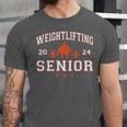 Weightlifting Senior 2024 Graduation Unisex Jersey T-Shirt
