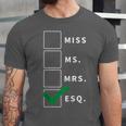 Woman Law School Lawyer Graduation Attorney Unisex Jersey T-Shirt